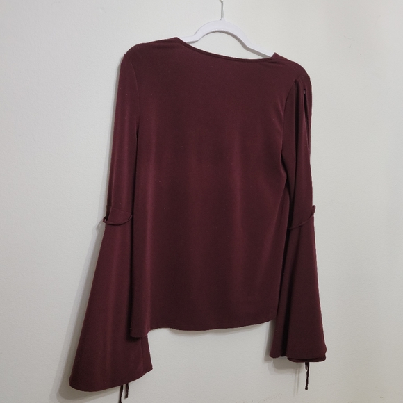 Express Maroon Blouse - Picture 3 of 9